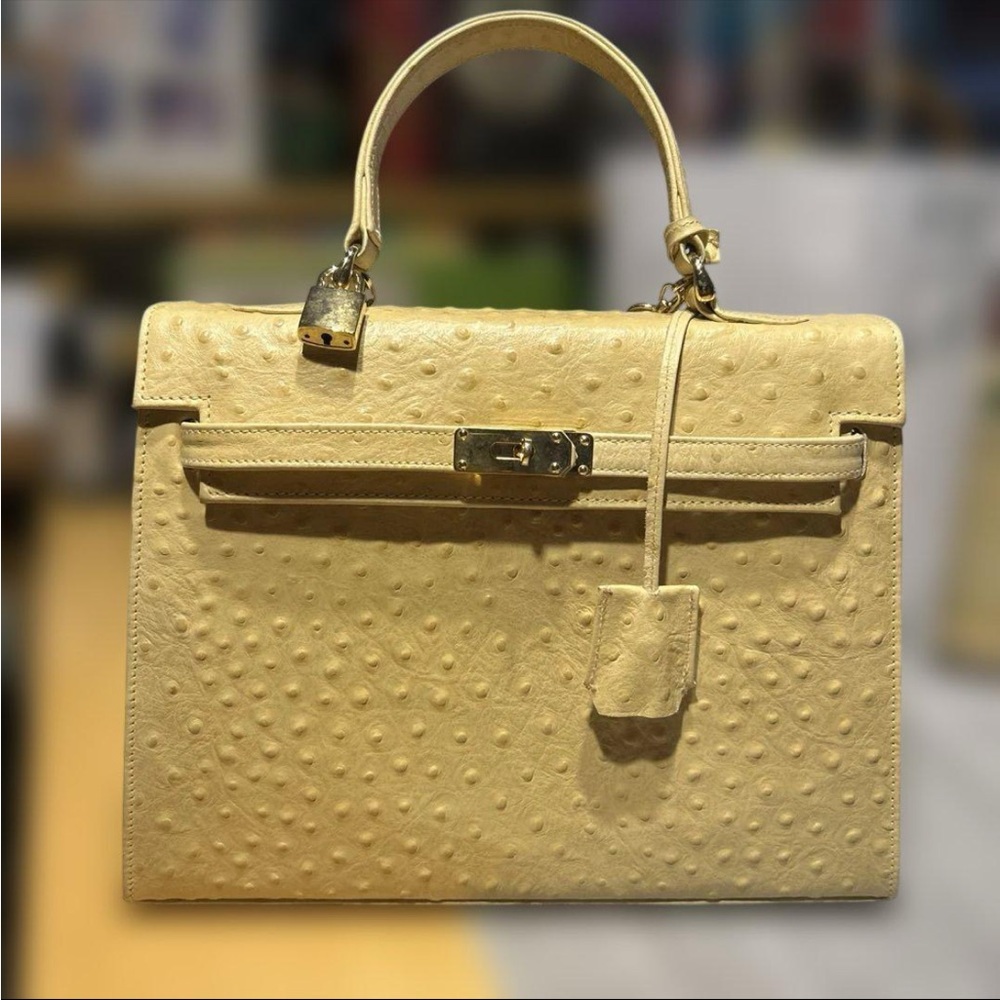 Large Yellow Handbag